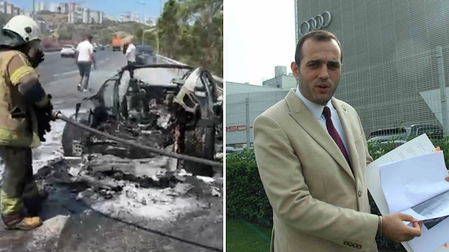 18 milyonluk Porsche alev aldı, kapılar kilitlendi! İş insanı ölümden döndü, dev markaya dava açtı