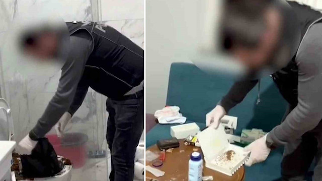 Film sahnesi gibi operasyon! Klozete döktüler, saklamaya çalıştılar