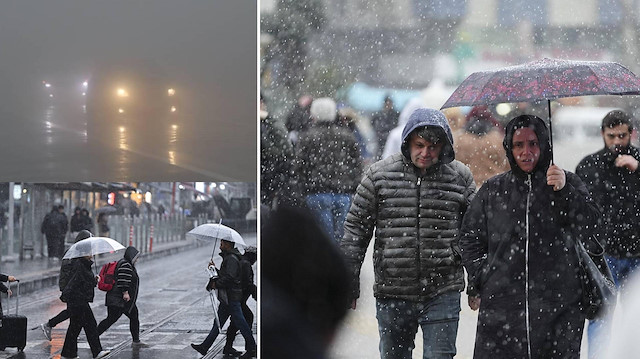 Sağanak, kar ve pus uyarısı: Meteoroloji o iller için alarm verdi