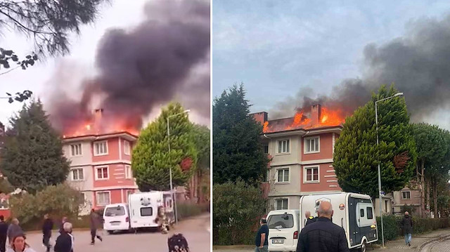 Yalova’da 3 katlı bina alevlere teslim oldu!