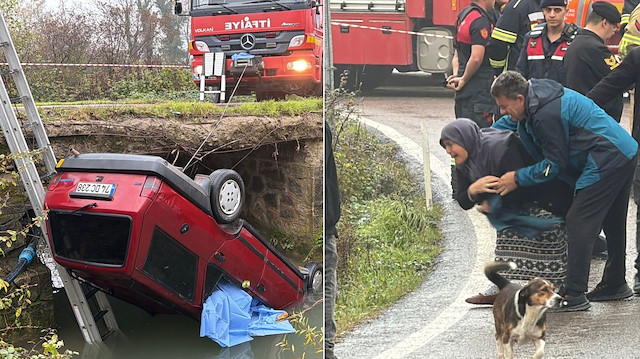 Bartın'da dehşet kaza: Otomobil dereye devrildi! Evli çift boğularak hayatını kaybetti