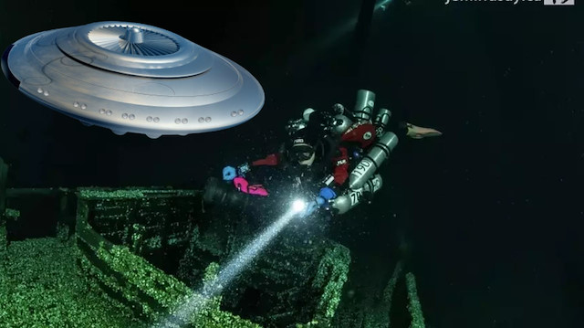 Gölün derinliklerinde ortaya çıkan gizem: Gemi mi, yoksa UFO mu?