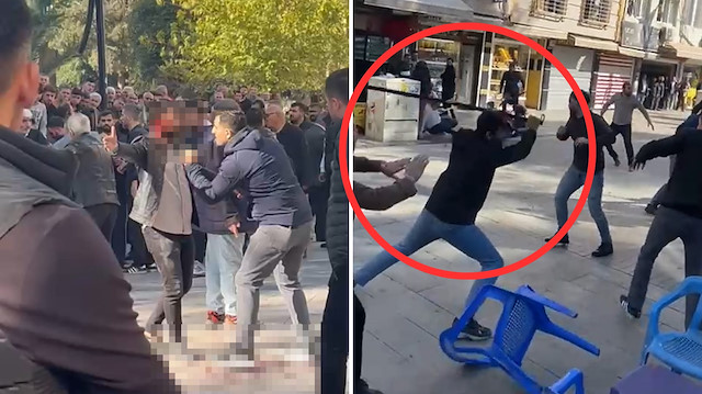 Mardin’de kuyumcular arasında kavga çıktı: Tekmeler, sopalar havada uçuştu, üç yaralı var