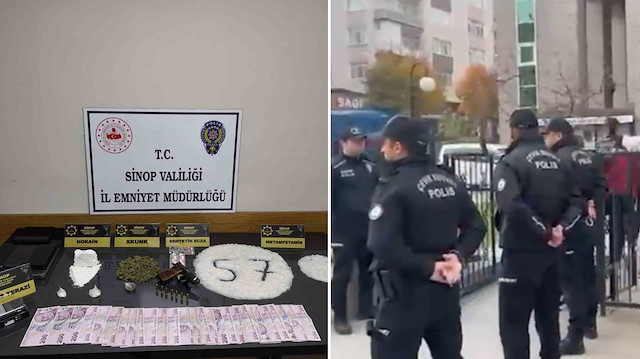 Sinop’ta uyuşturucu ağı çökertildi: 7 tutuklama