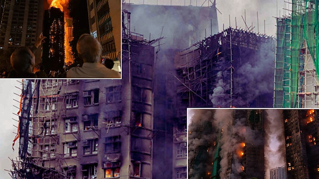 Hong Kong tarihinin en ölümcül yangını: Can kaybı128'e yükseldi!