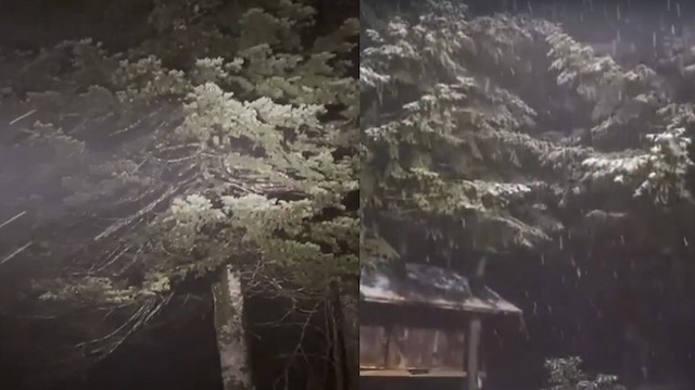 Kartepe’de yılın ilk karı: Zirve beyaza büründü