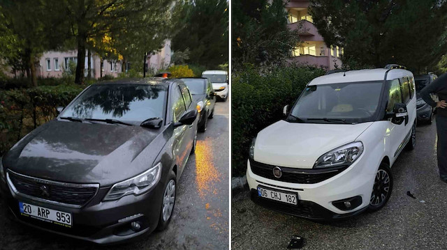 Site otoparkında dehşet: Avukat 40 araca zarar verdi