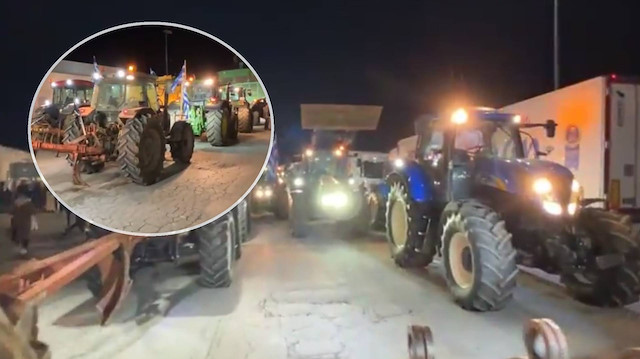 Yunanistan’daki çiftçi eylemi Türkiye sınırını kilitledi: Tırlara 24 saat yasak