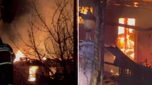 Çankırı’da köyde yangın: İki ev kullanılamaz hale geldi