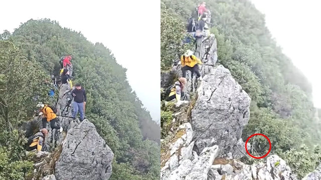 Bir adım sonrası boşluktu… Selfie çekerken uçurumdan yuvarlandı! O anlar kameralara yansıdı