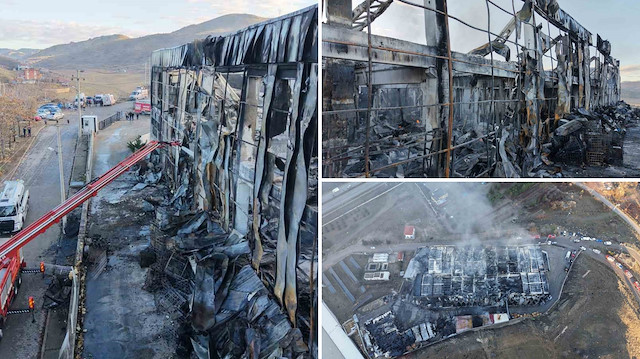 Kırıkkale’deki büyük yangın sonrası fabrikanın son hali ortaya çıktı