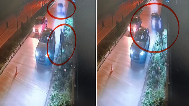 Samsun'da polise çarpıp kaçtı: Dehşet anı kamerada