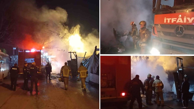 Bursa’da gece saatlerinde yangın paniği: Osmangazi’de baraka alevlere teslim oldu