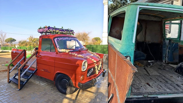 Nostalji durağı: Yeşilçam'ın klasiği 'çiçek abbas' minibüsü çocukların oyun alanı oldu! | YAŞAM HABERLERİ