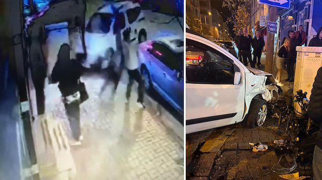 Çorlu’da akılalmaz motosiklet kazası: Savrulan sürücü yayaya çarptı