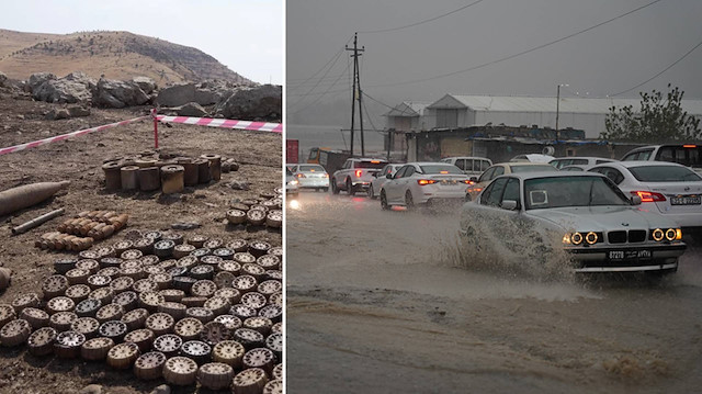 Süleymaniye’de sel toprağa gönülü mayınları gün yüzüne çıkardı: İki patlayıcı imha edildi