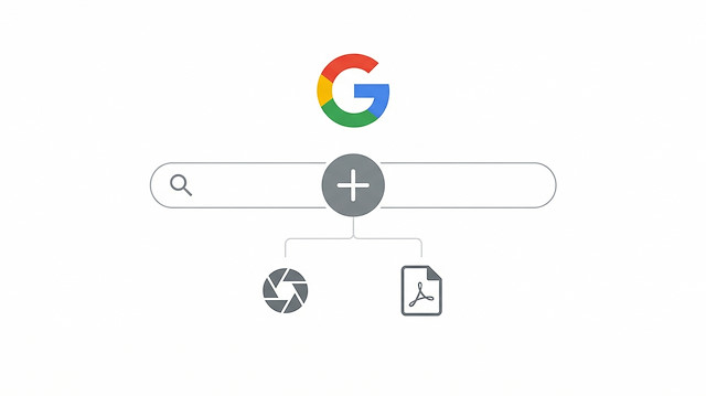 Google Arama, görsel ve belge yüklemeyi tek tuşa indirdi