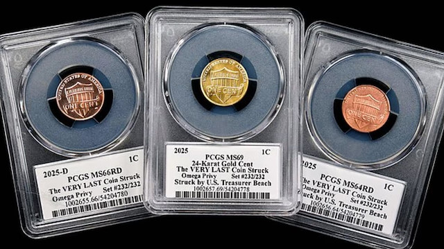 Bir sentlik para servet oldu! Son peniler milyonlara satıldı