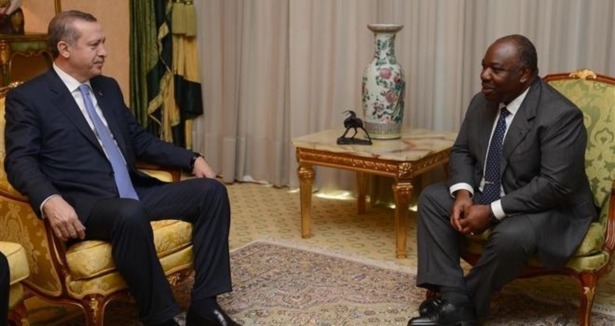 Erdoğan Gabonlu mevkidaşı ile görüşüyor