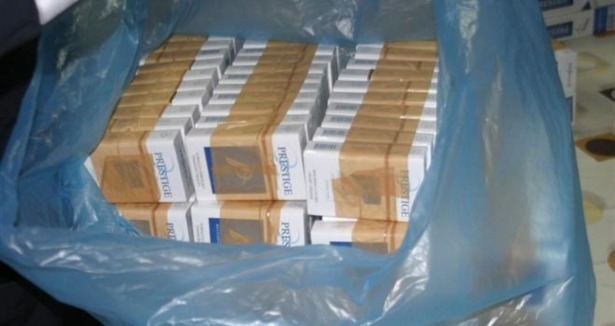 63 bin paket kaçak sigara ele geçirildi