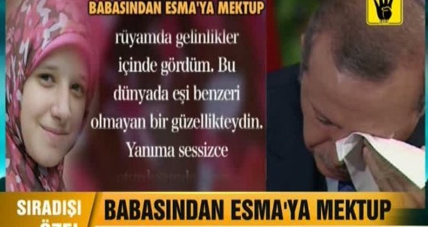 Erdoğan'ın gözyaşları