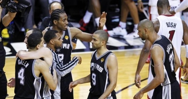 İlk raunt Spurs'ün