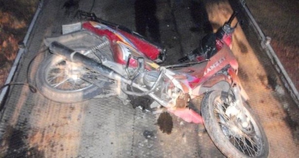 Motosiklet domuza çarptı: 1 yaralı