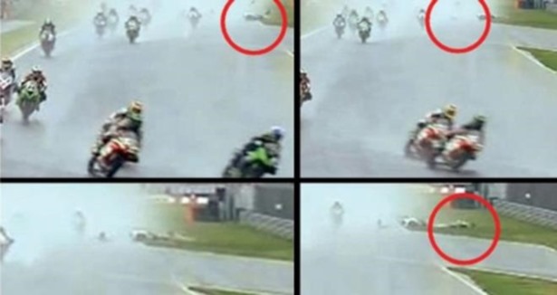 Kenan Sofuoğlu'nun yarıştaki kaza kamerada