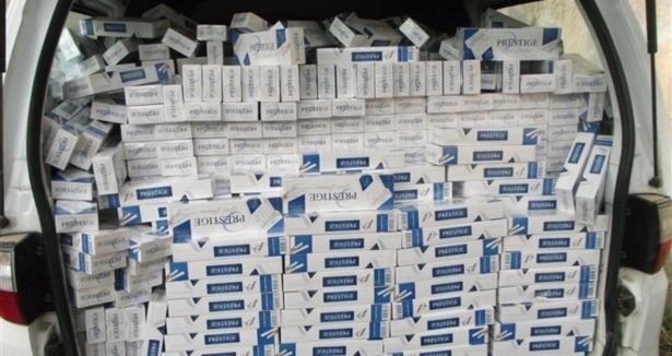 Konya'da 50 bin paket kaçak sigara ele geçirildi