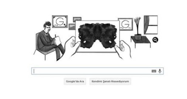 Google'dan Hermann Rorschach Doodle'ı