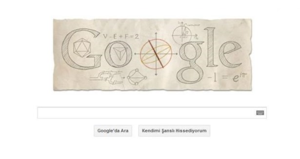 Google Leonhard Euler'ı unutmadı