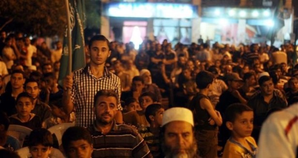 Gazze'de İsrail'e protesto