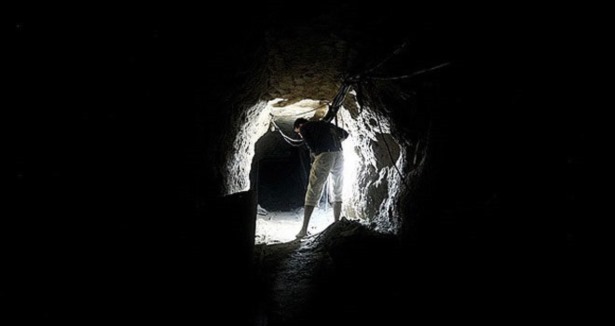 Rize''de tünel inşaatında göçük