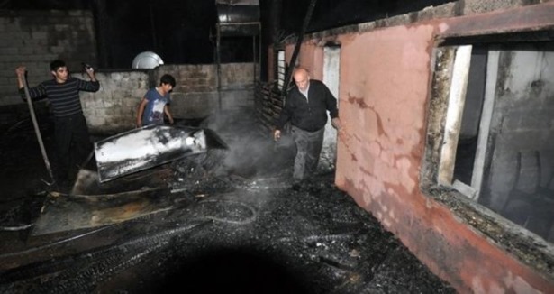 Osmaniye''de ev yangını
