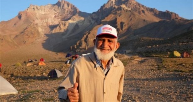 78 yaşında Erciyes'e tırmandı