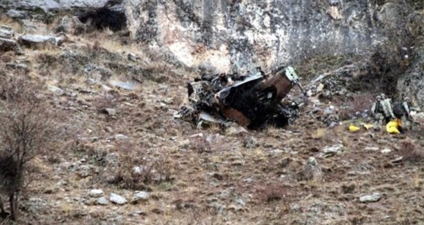 Kırgızistan'da askeri helikopter düştü