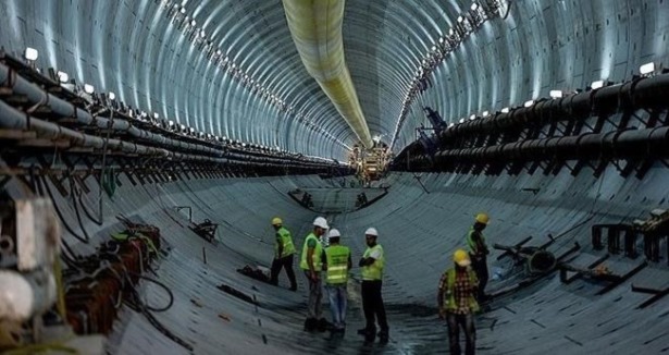Avrasya Tüneli'nde "bin 180" metreye ulaşıldı