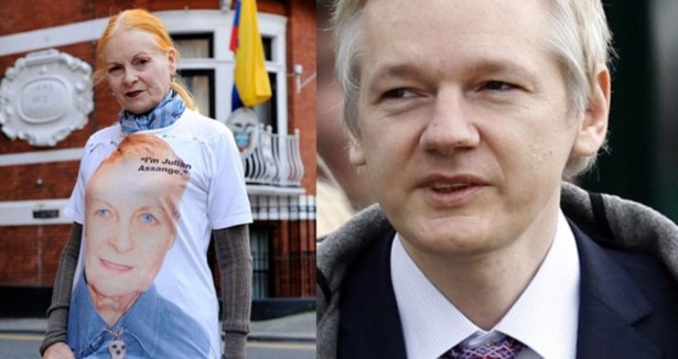 Assange için özel tişört!