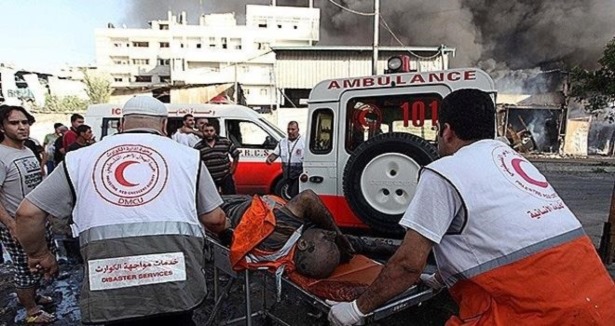 Gazze'de hastane boşaltıldı yaralılar ortada kaldı