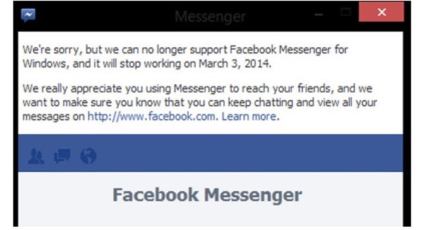 Facebook Messenger 3 Mart''ta kapanıyor