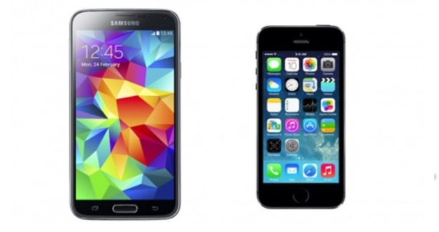 Galaxy S5 ve iPhone 5s karşılaştırması