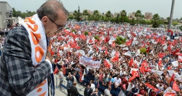 Erdoğan çoşkuyla karşılandı