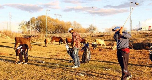 Merada ''Golf antrenmanı''