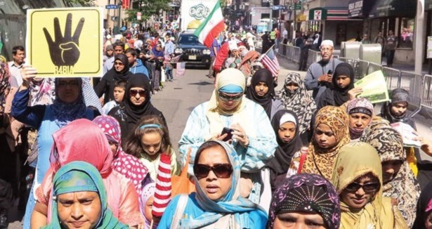 New York''ta Rabia''lı yürüyüş