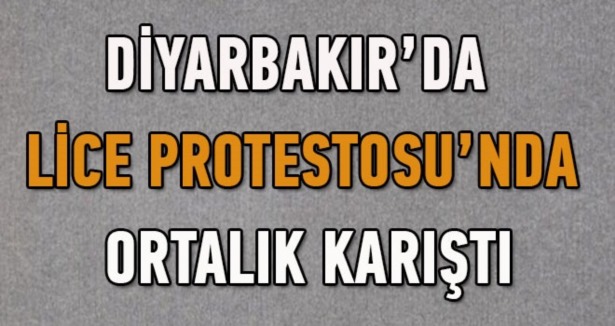 Diyarbakır'da Lice protestosunda ortalık karıştı