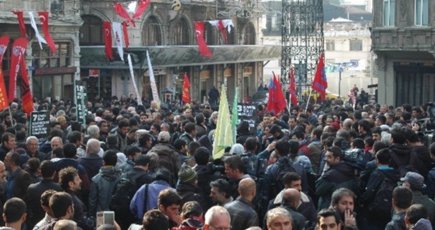 İstanbul'da Kobani eylemleri olaysız bitti
