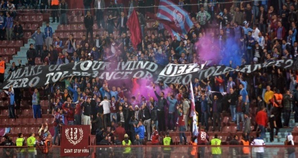 Trabzon'da UEFA'ya tepki