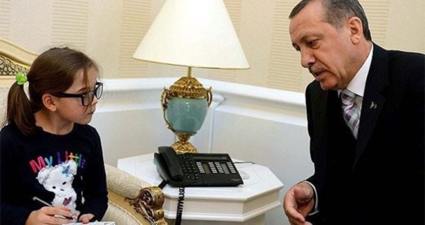 Erdoğan sırrını küçük gazeteciye açıkladı