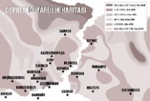 İstanbul ilçelerinin deprem duyarlılığı