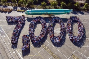 7000'inci  Boeing 737'ye kutlama